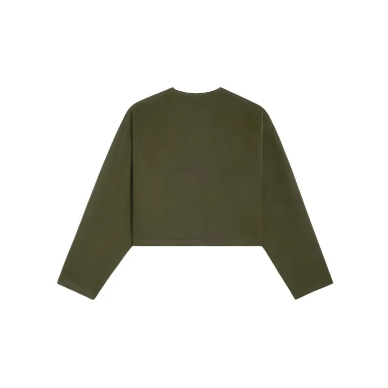 CELINE FW21 Fitted Sweater Women's Forest Green-1