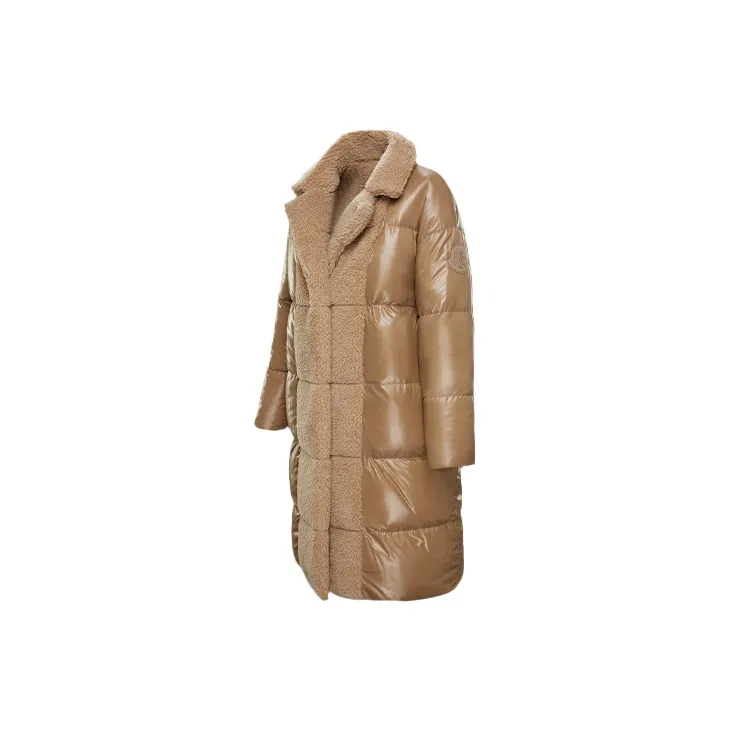 Moncler Coats Women's Beige-3