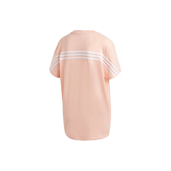 Adidas T Shirts Women's Hazy Coral Pink-1