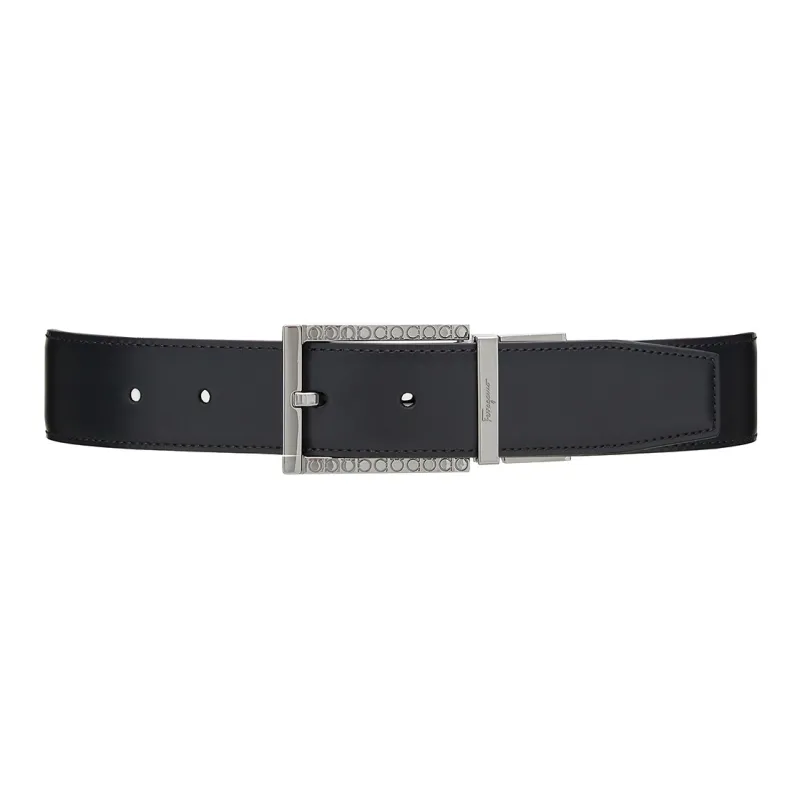 Ferragamo Leather Belts Men Black-0