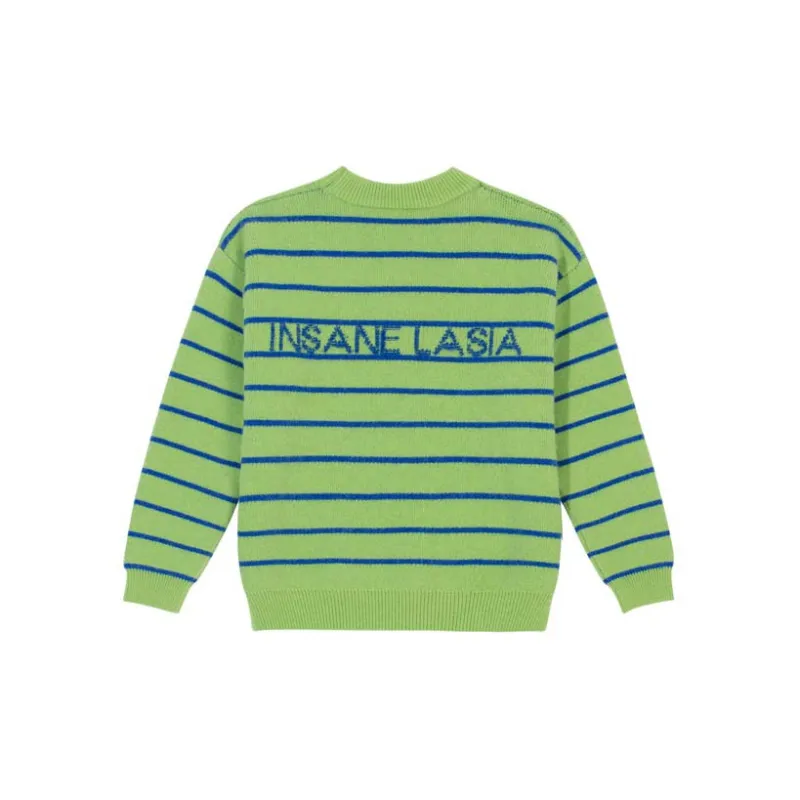 INSANE LASIA Loose Fit Sweater Unisex Avocado Green-1