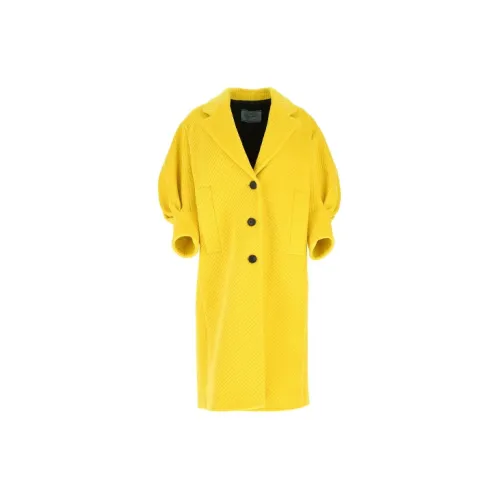 PRADA FW21 Coats Women's Yellow