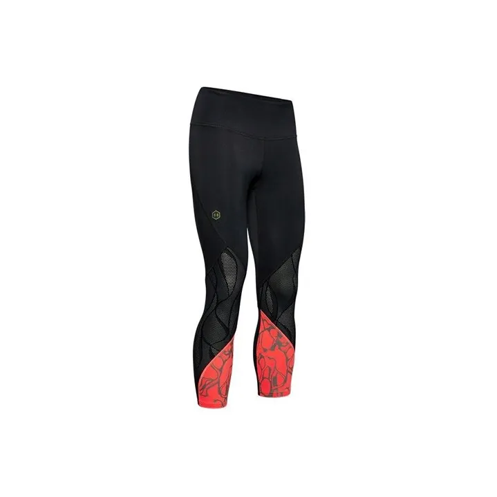 Under Armour Rush Yoga Pants Women's Black Red-0