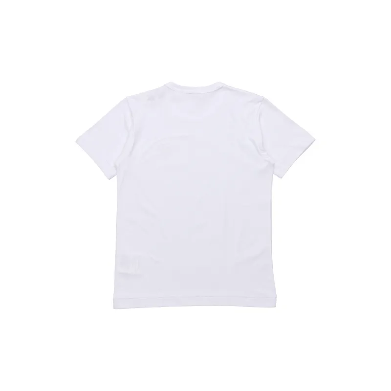 Comme Des Garcons Play Women's Gold Heart T shirt White-1