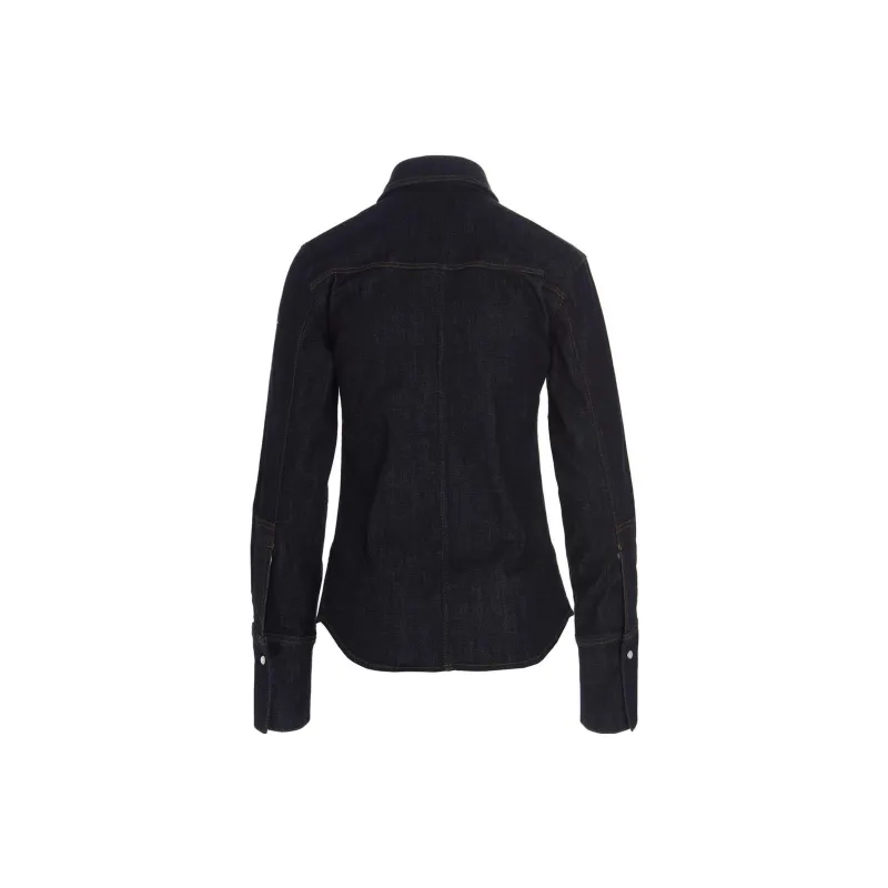 AMIPARIS Denim Jackets Women's Dark Blue-1