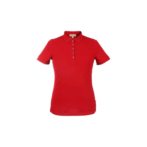 Burberry Polo Shirts Women's Red