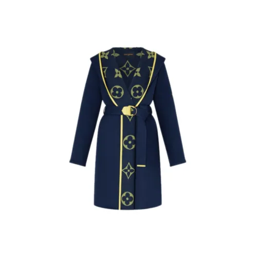 LOUIS VUITTON New Quarterly Products Of LV Coats Women's Dark Blue