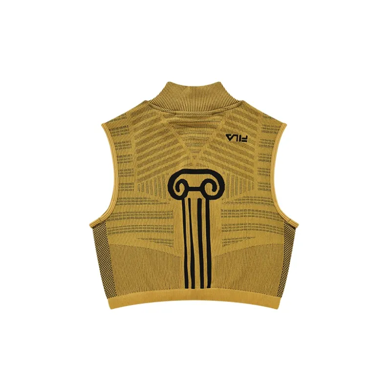 Aries X FILA FUSION Tank Tops Women's Yellow Sand Gold-1