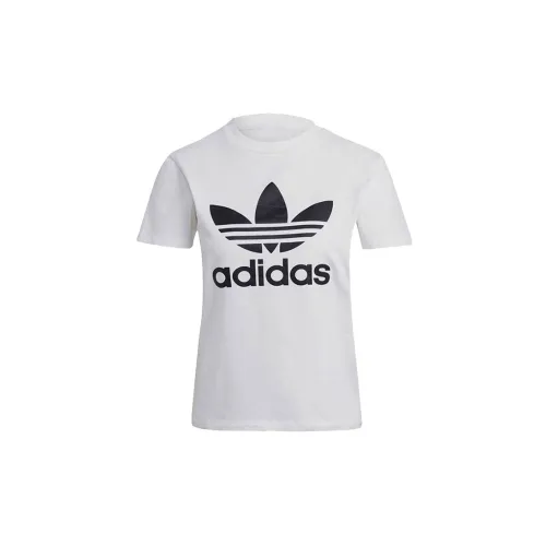 Adidas Originals Trefoil T-Shirts Women's White