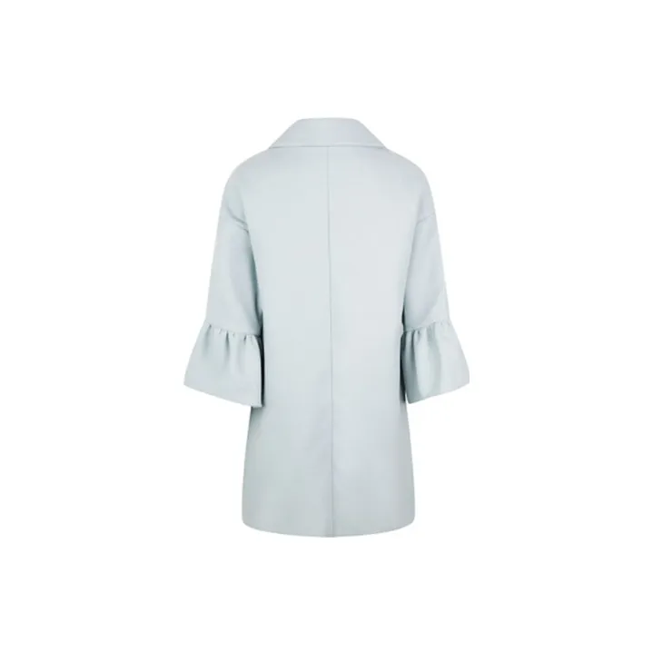 RED VALENTINO Velvet feel Coat Women's Light Blue-1