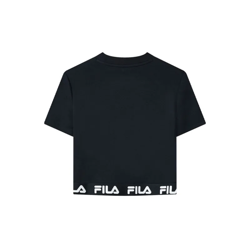 FILA Crop Tops Women's Legend Blue-1
