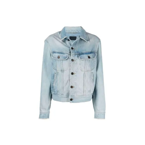 SAINT LAURENT Denim Jackets Women's Denim Blue