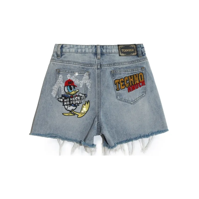 TCH Denim Shorts Women's Blue-1