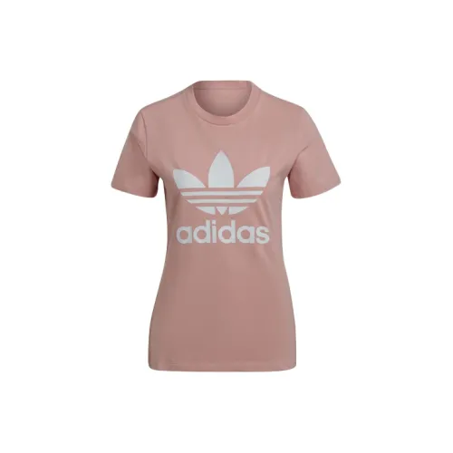 Adidas Originals ADICOLOR CLASSICS TREFOIL T-Shirts Women's Pink