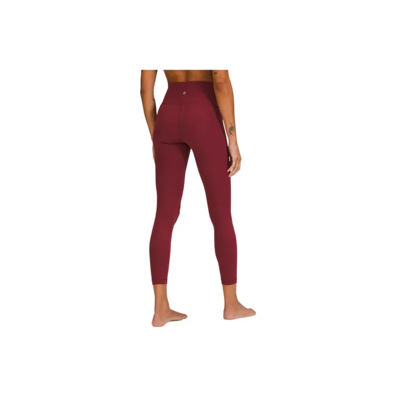 Lululemon Wunder Under Sports Pants Women's Warm Wine Color-1