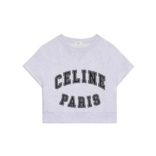 CELINE Crop Tops Women's Gray