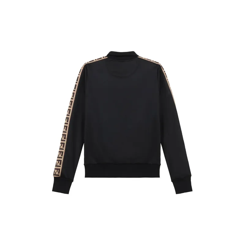 FENDI Ff Track Jacket 'Black/Tobacco'-1
