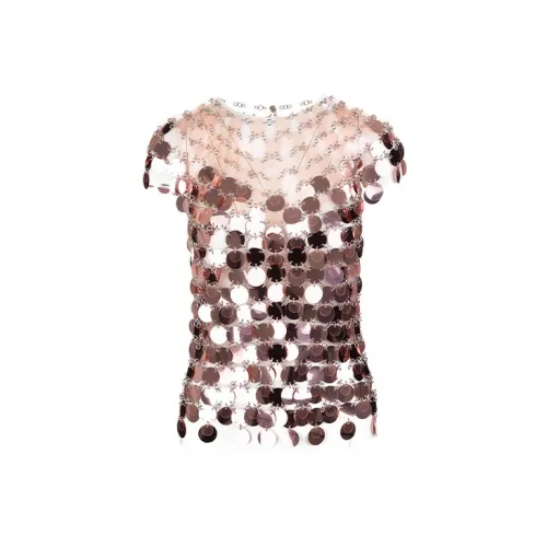 Paco Rabanne T-Shirts Women's Pink