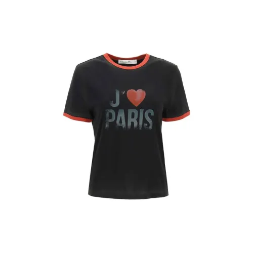 DIOR Quarterly New Products T-Shirts Women's Black