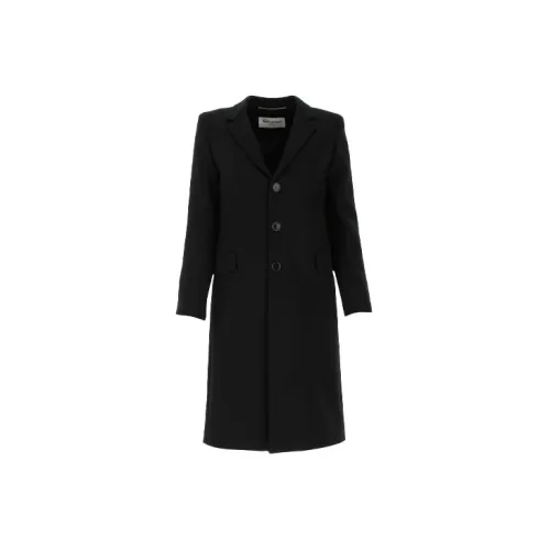 SAINT LAURENT Coats Women's Black