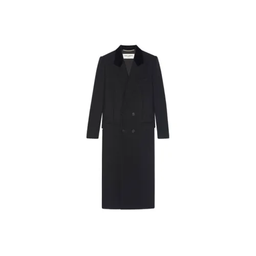 SAINT LAURENT Coats Women's Black