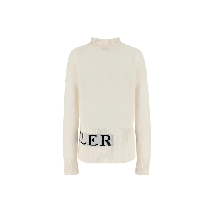 Moncler Turtleneck Sweater 'White/Black'-1