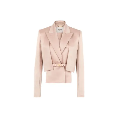 FENDI Cropped Coats Women's Pink