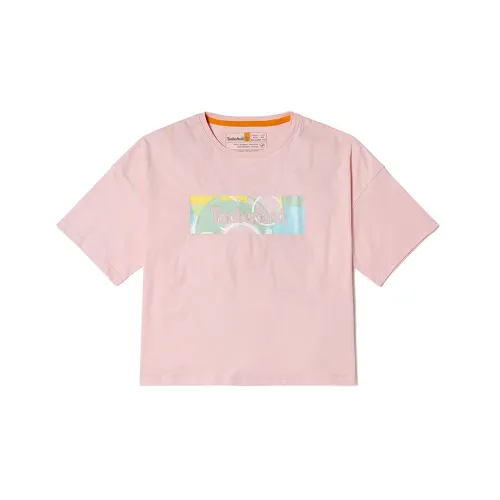 Timberland Crop Tops Women's Light Pink