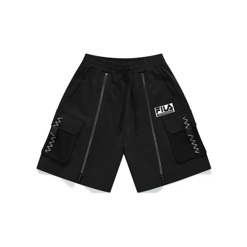 White Mountaineering FILA FUSION Hakusan L Collaboration Collection Cargo Shorts Women's Pitch Black