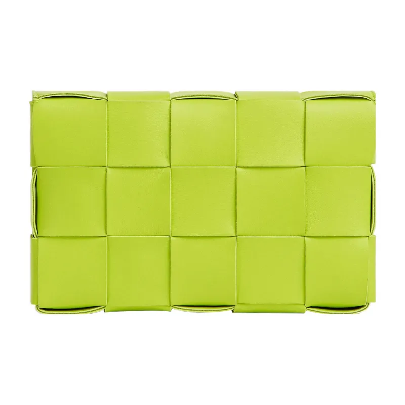 Bottega Veneta Intreccio Weave Cassette Acid Kiwi-1