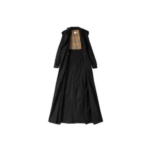 Burberry Trench Coats Women's Black