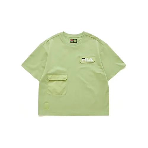 FILA FUSION Crop Tops Women's Vintage Green