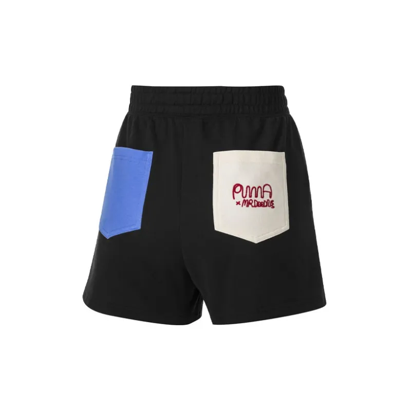 PUMA MR DOODLE Casual Shorts Women's Black-1