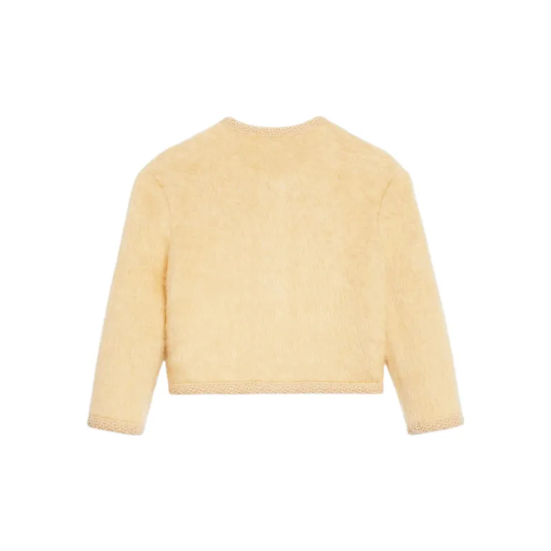 CELINE Cropped Coats Women's Yellow-1