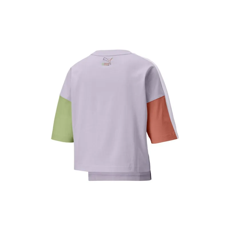 PUMA Mis Crop Tops Women's Light Purple-1