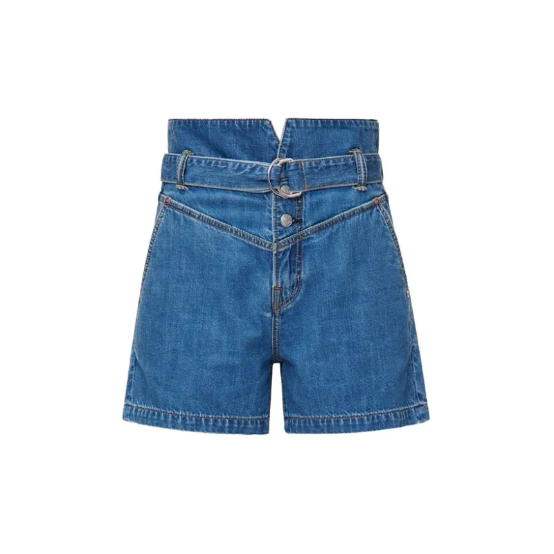 EVISU Denim Shorts Women's Denim Blue-1