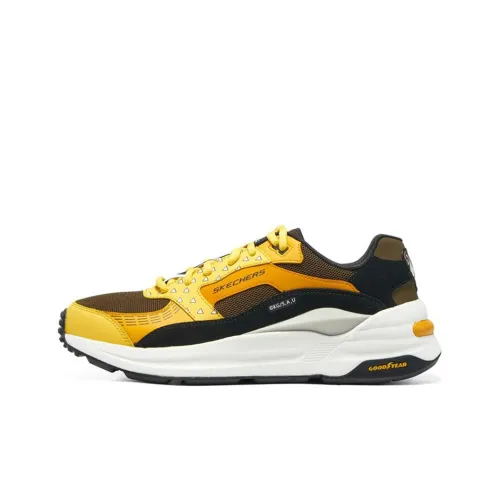 Skechers Global Jogger Casual Shoes Men Low-Top Black/Yellow/Brown/White