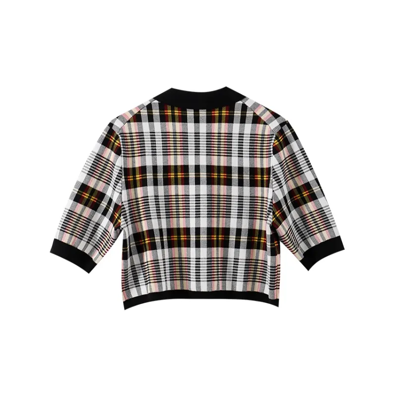 YUMOMO STAR Polo Shirts Women's Plaid-1