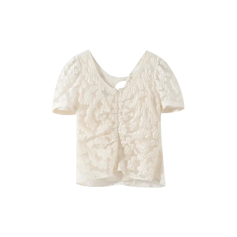 YUMOMO STAR Shirts Women's Frost Apricot-1