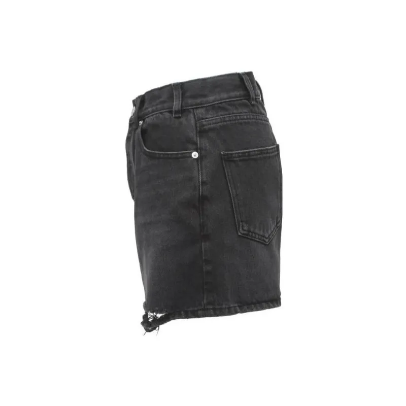 WE11DONE Denim Shorts Women's Black-2