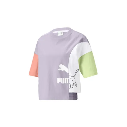 PUMA Mis Crop Tops Women's Light Purple