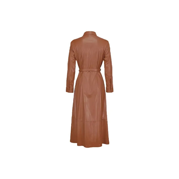 PINKO Trench Coats Women's Brown-1