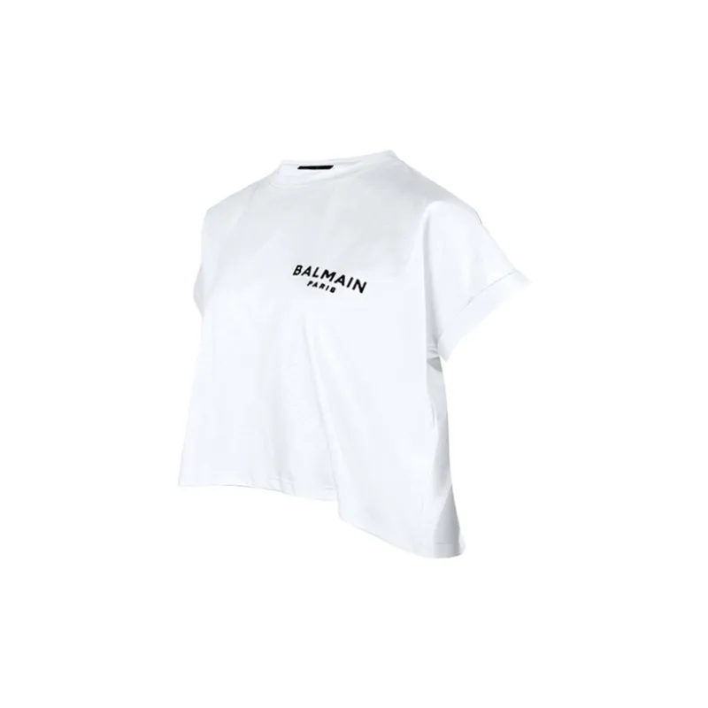 BALMAIN Crop Tops Women's White-3
