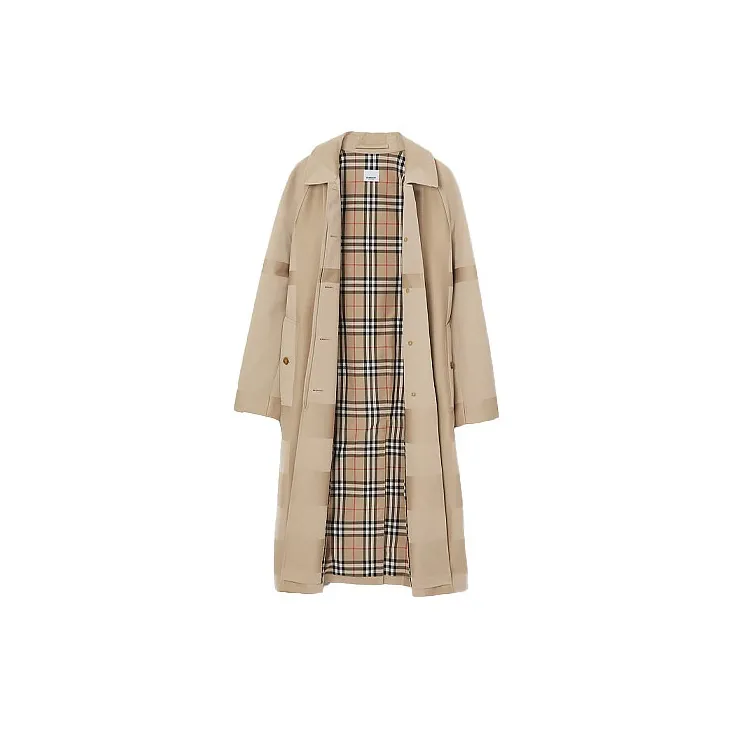 Burberry Trench Coats Women's Yellow-1