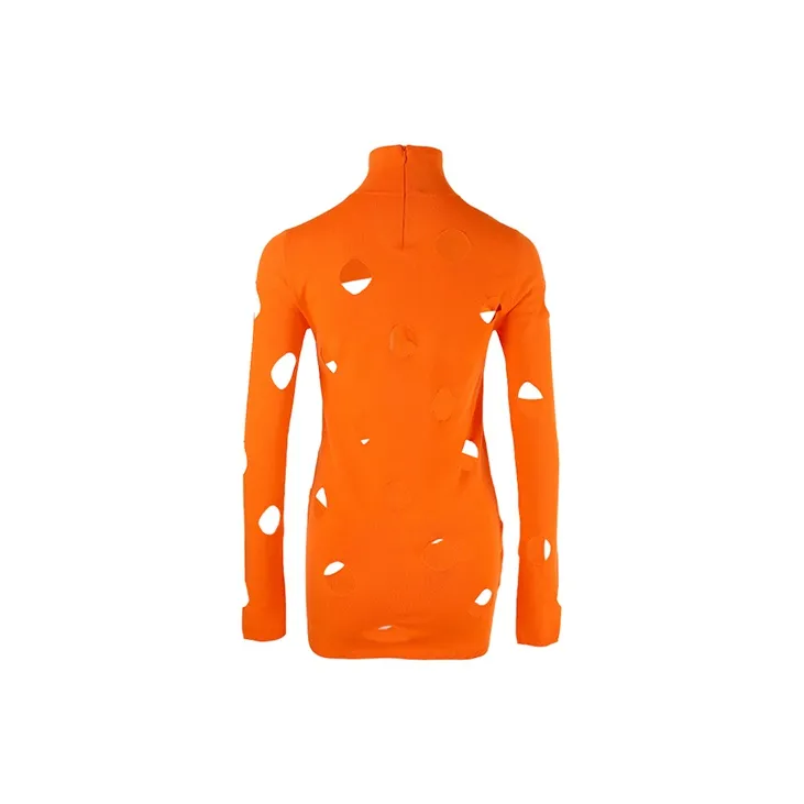 PRADA SS21 Slim Fit Sweater Women's Orange-1