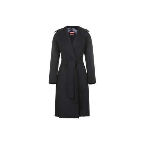 MaxMara Velvet Jackets Women's Dark Blue