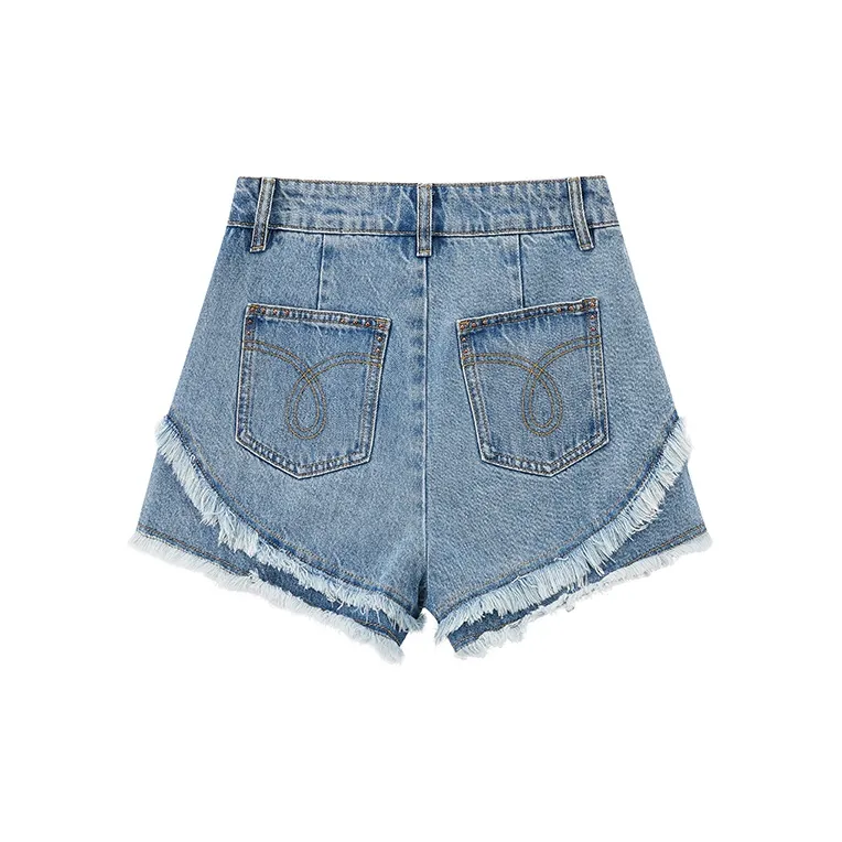 LULUALWAYS Denim Shorts Women's Blue-1