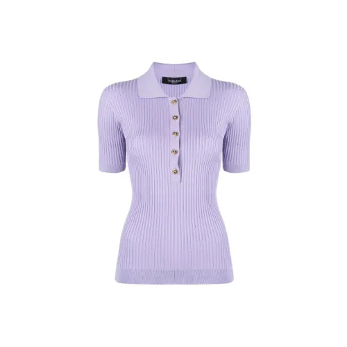 VERSACE Polo Shirts Women's Light Purple