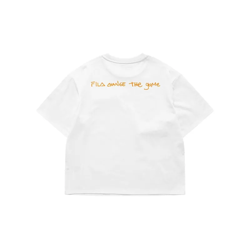 FILA FUSION Crop Tops Women's White-1