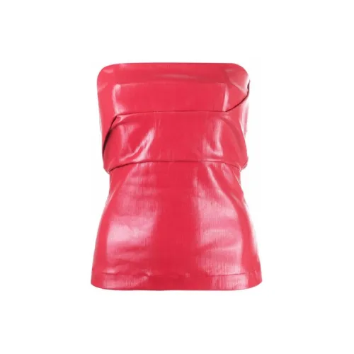 RICK OWENS Strapless Tops Women's Rose Red